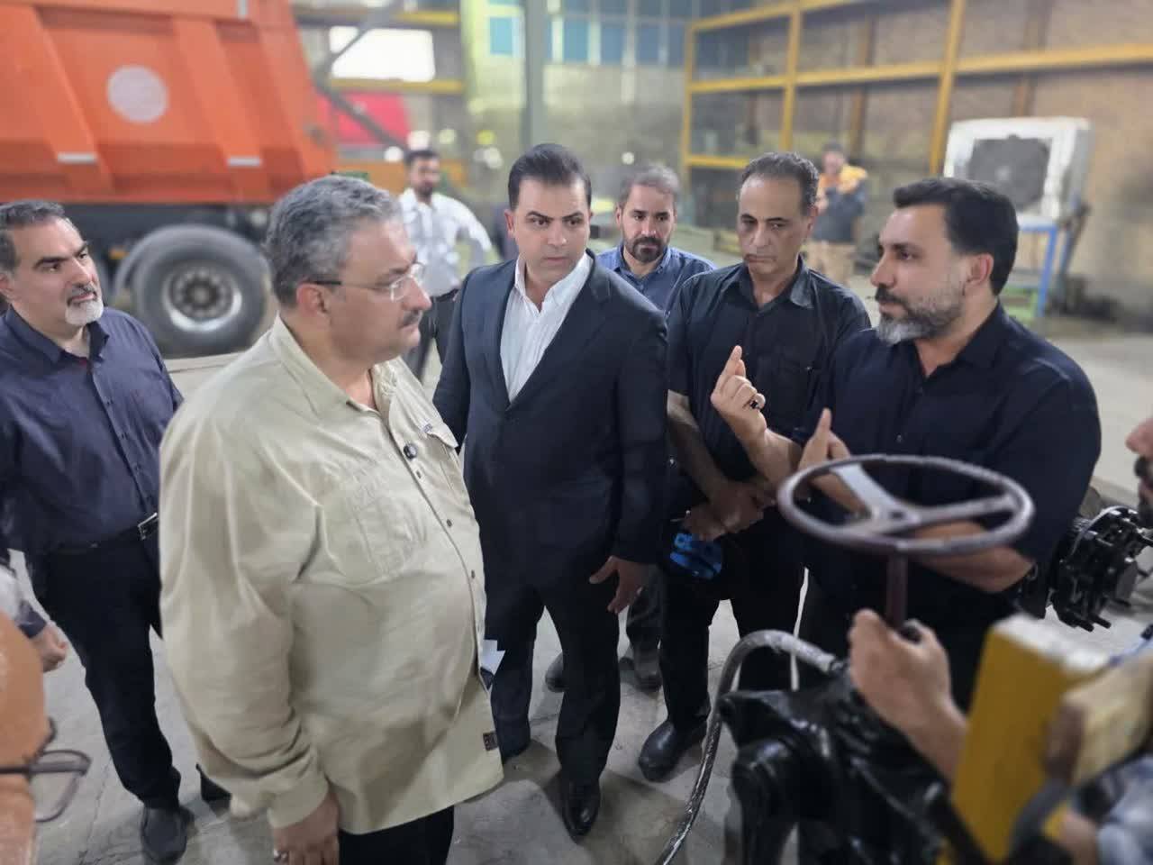 بازدید مدیرعامل شرکت توسعه نیشکر از دستاوردهای فنی و مهندسی شرکت ایمن ترابر نیشکر