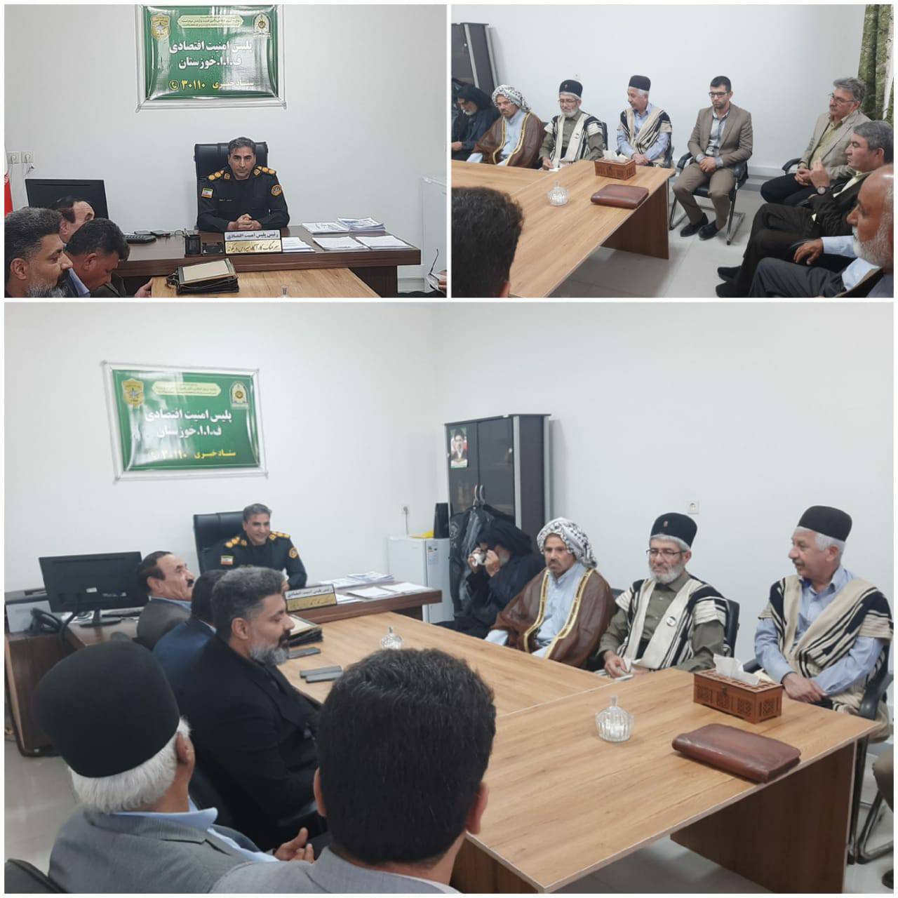 نشست تخصصی رئیس پلیس امنیت اقتصادی استان با شیوخ و بزرگان عشایر